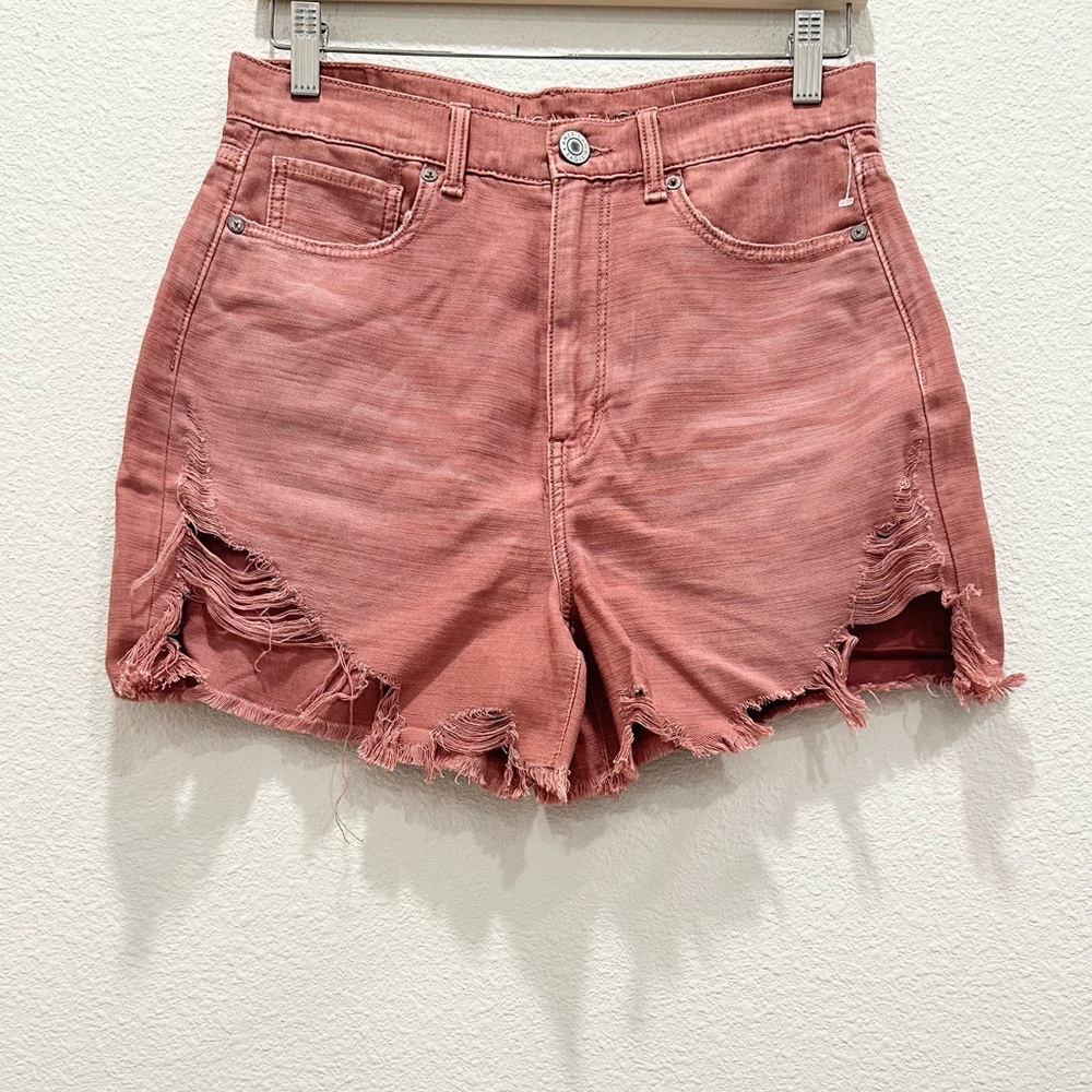 NWOT! AMERICAN EAGLE OUTFITTERS Faded Maroon Ripped Shorts!